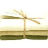 Solwang Design Vaatdoekjes 25 X 25 Cm Katoen Nature/Olive 3 Stuks