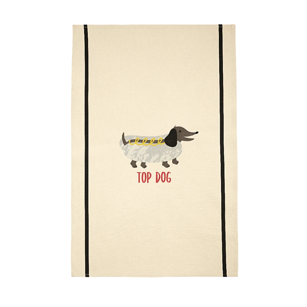 Ulster Weavers Top Dog BBQ Theedoek Ongebleekt Katoen 2-delig 1 Ulster Weavers Top Dog BBQ Theedoek Ongebleekt Katoen 2-delig