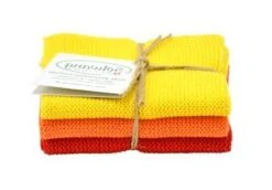 Solwang Design Vaatdoekjes 25 X 25 Cm Katoen Yellow/Orange/Red 3 Stuks