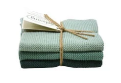 Solwang Design Vaatdoekjes 25 X 25 Cm Katoen Rustic Green 3 Stuks