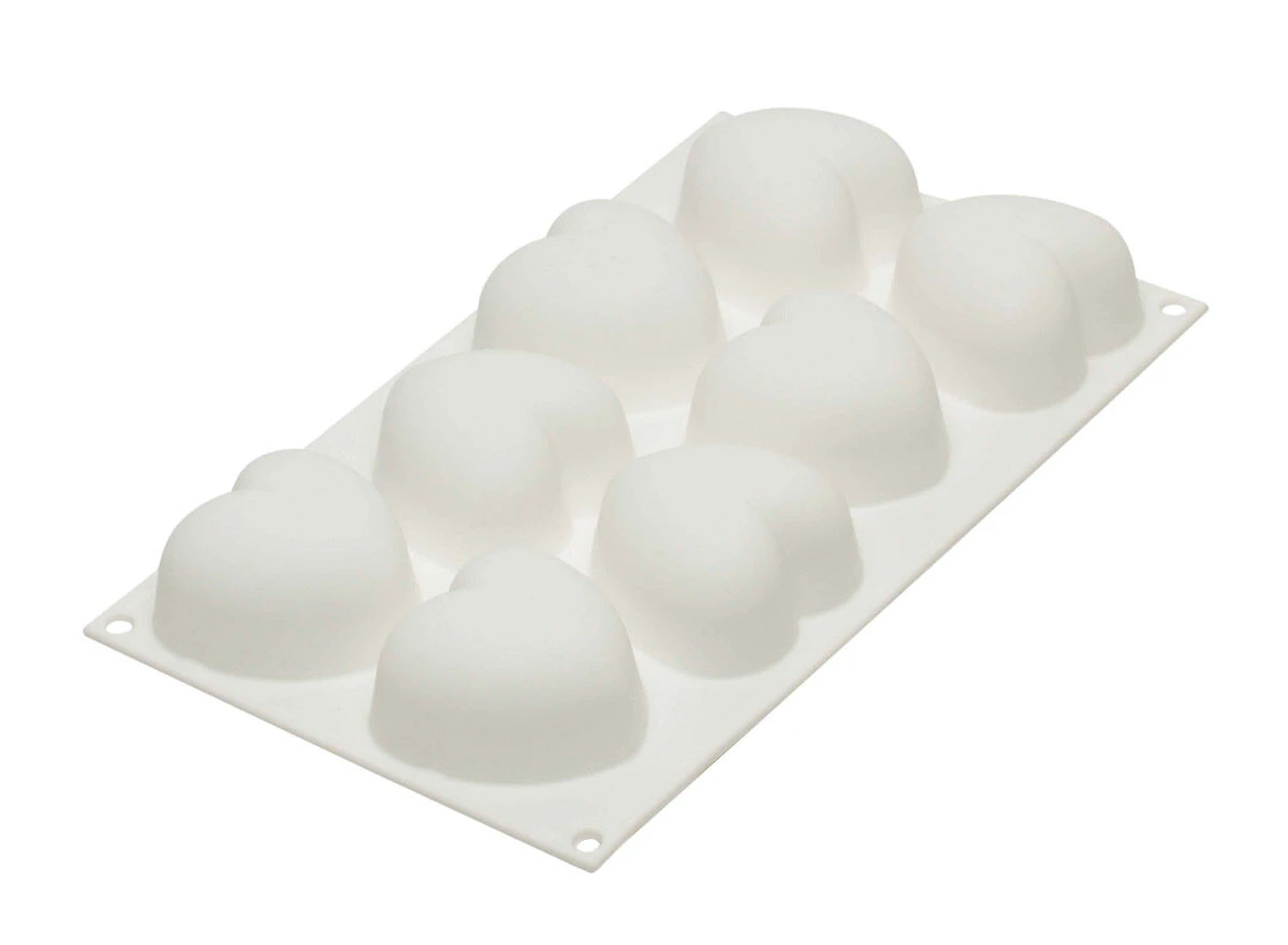 Silikomart Professional Bakvorm Harten 6,5 X 6,3 Cm Silicone Wit 1 Silikomart Professional Bakvorm Harten 6,5 X 6,3 Cm Silicone Wit