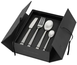 Broste Copenhagen Hune Hammered Bestekcassette 4-persoons Rvs Mat 16-delig