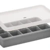 Cilio Blocks Ijsblokjesvorm Met Deksel 18,7 X 11,8 Cm Silicone Grijs