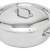 Mauviel M'Cook Lage Braadpan Met Deksel ø 28 Cm Rvs