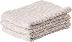 Zone Denmark Vaatdoekjes 27 X 27 Cm Katoen Lichtgrijs 3 Stuks