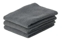 Zone Denmark Vaatdoekjes 27 X 27 Cm Katoen Antraciet 3 Stuks