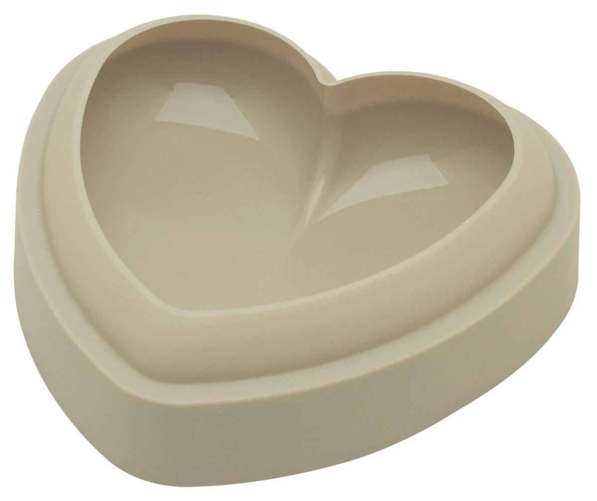 Silikomart 3Design Batticuore Bakvorm 20,5 X 19,8 Cm Silicone Grijs 1 Silikomart 3Design Batticuore Bakvorm 20,5 X 19,8 Cm Silicone Grijs