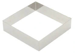 Gobel Vierkante Taartring 18 Cm Rvs Glans