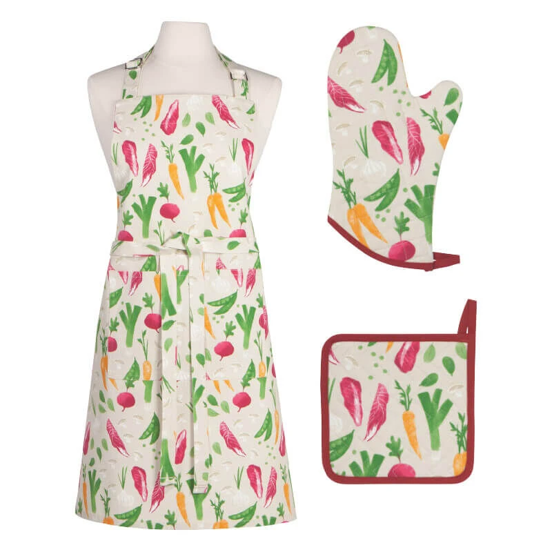 Now Designs Veggies Schort 85 X 70 Cm Katoen 2 Now Designs Veggies Schort 85 X 70 Cm Katoen - Afbeelding 2