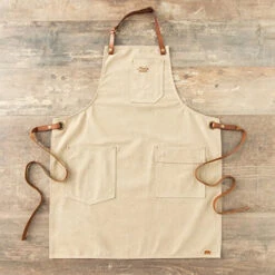 Alaskan Maker N°325 Schort Met Nek- En Middelband Katoen Beige -Home Keuken Winkel 51xdwsk6fxl. sl500