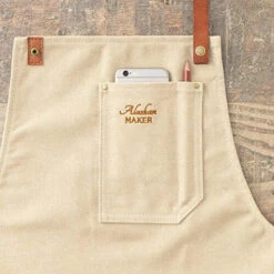 Alaskan Maker N°325 Schort Met Nek- En Middelband Katoen Beige -Home Keuken Winkel 61hmocejwdl. sl500