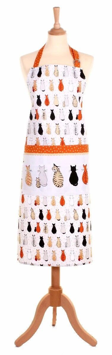 Ulster Weavers Cats In Waiting Schort Katoen Oranje 1 Ulster Weavers Cats In Waiting Schort Katoen Oranje