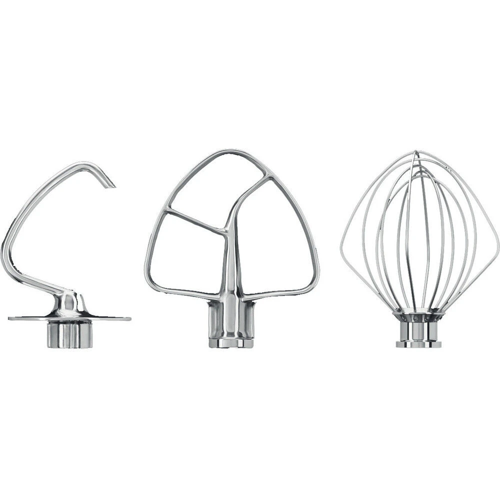 KitchenAid Set Draadgarde, Menghaak, Kneedhaak Voor 4,8 Liter Mixers Rvs 1 KitchenAid Set Draadgarde, Menghaak, Kneedhaak Voor 4,8 Liter Mixers Rvs