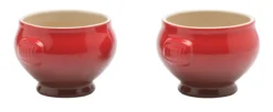 Le Creuset Soepkom ø 11 Cm Aardewerk Kersrood 2 Stuks