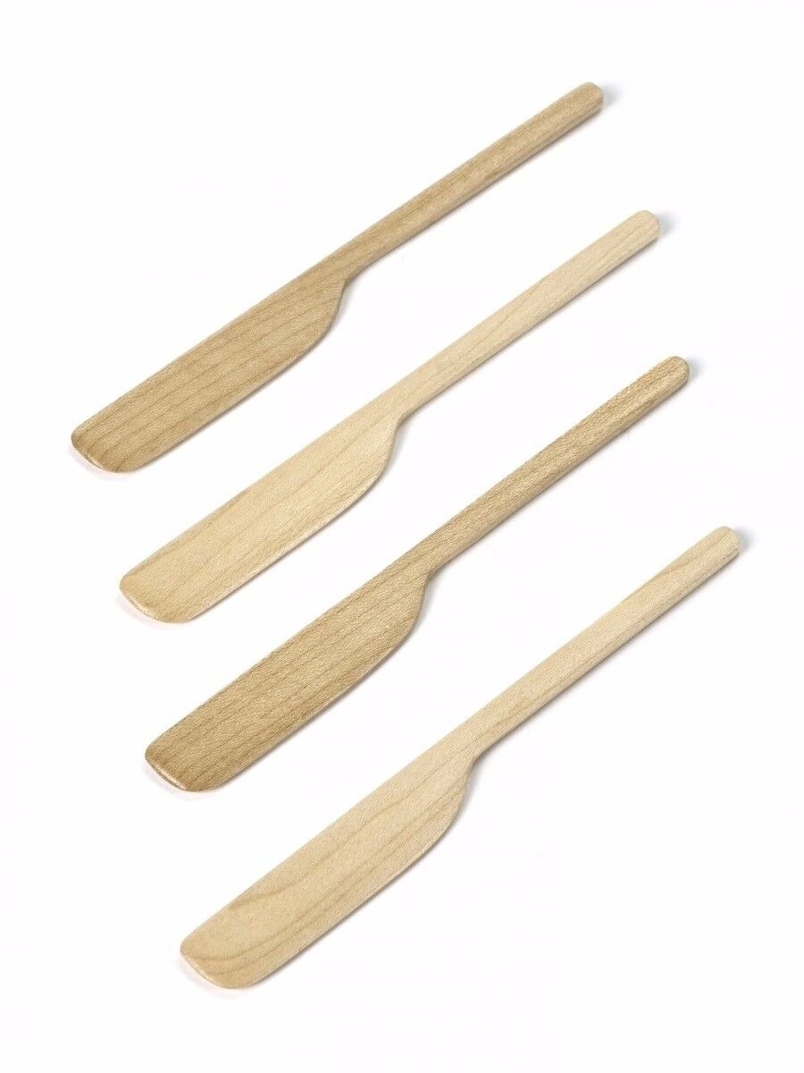 Serax Merci Mes Esdoornhout 14 X 1,5 Cm - 4 Stuks 1 Serax Merci Mes Esdoornhout 14 X 1,5 Cm - 4 Stuks