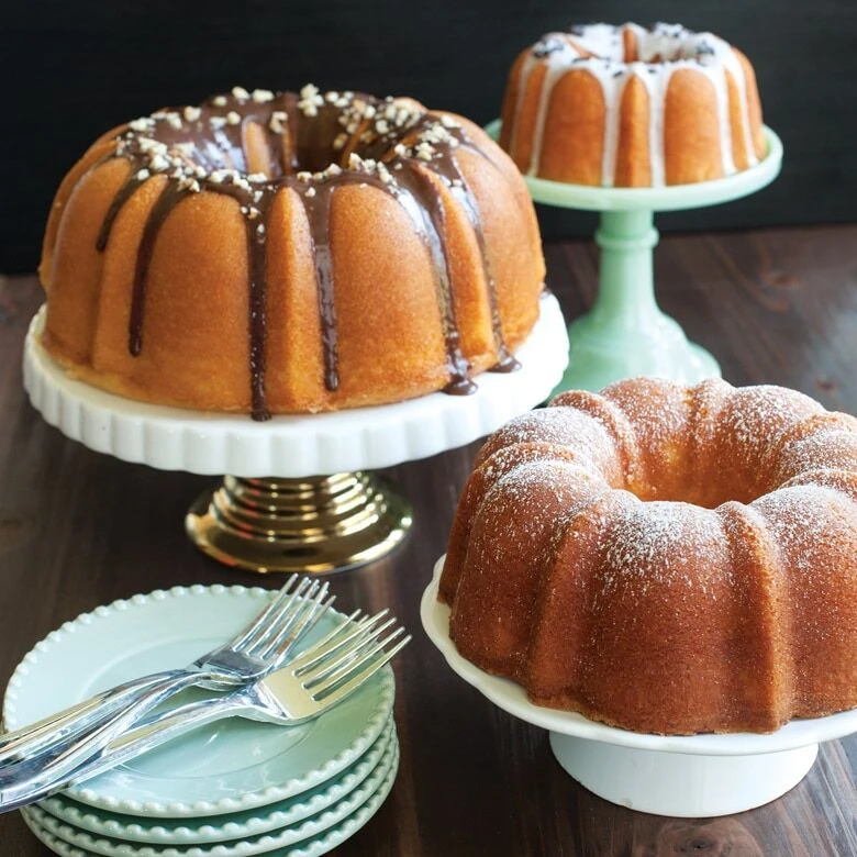 Nordic Ware Tiered Bundt Set Aluminium 3-delig 3 Nordic Ware Tiered Bundt Set Aluminium 3-delig - Afbeelding 3