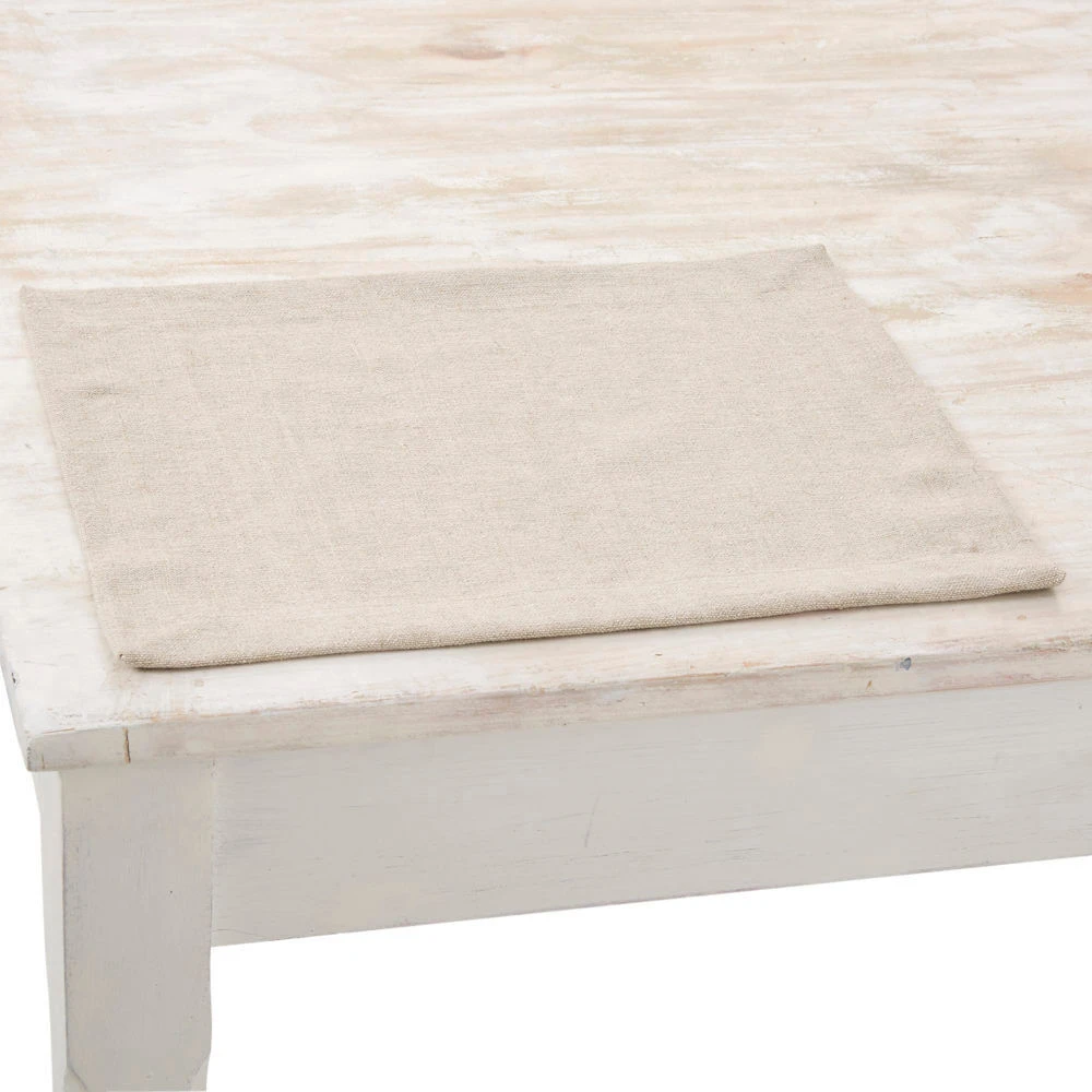 Charvet PEPITE Placemat 48 X 35 Cm Linnen Lichtbeige 1 Charvet PEPITE Placemat 48 X 35 Cm Linnen Lichtbeige