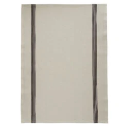 Charvet PIANO Theedoek 52 X 75 Cm Linnen Naturel Met Donkere Streep