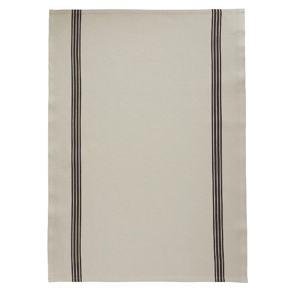 Charvet PIANO Theedoek 52 X 75 Cm Linnen Naturel Met Donkere Streep 1 Charvet PIANO Theedoek 52 X 75 Cm Linnen Naturel Met Donkere Streep