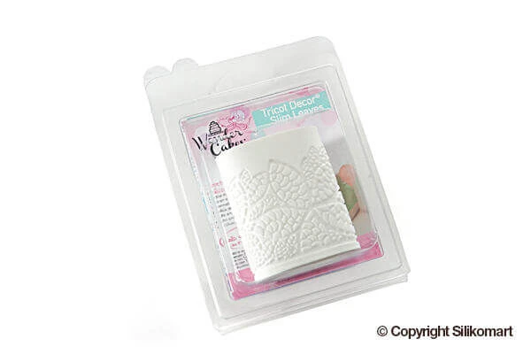 Silikomart Wonder Cakes Tricot Decor Dentelle Decoratiemat Smal 40 Cm Silicone Wit 2 Silikomart Wonder Cakes Tricot Decor Dentelle Decoratiemat Smal 40 Cm Silicone Wit - Afbeelding 2