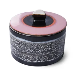 HK Living 70's ACE7181 Disco Voorraadpot 1,65 Liter Aardewerk -Home Keuken Winkel disco2 1