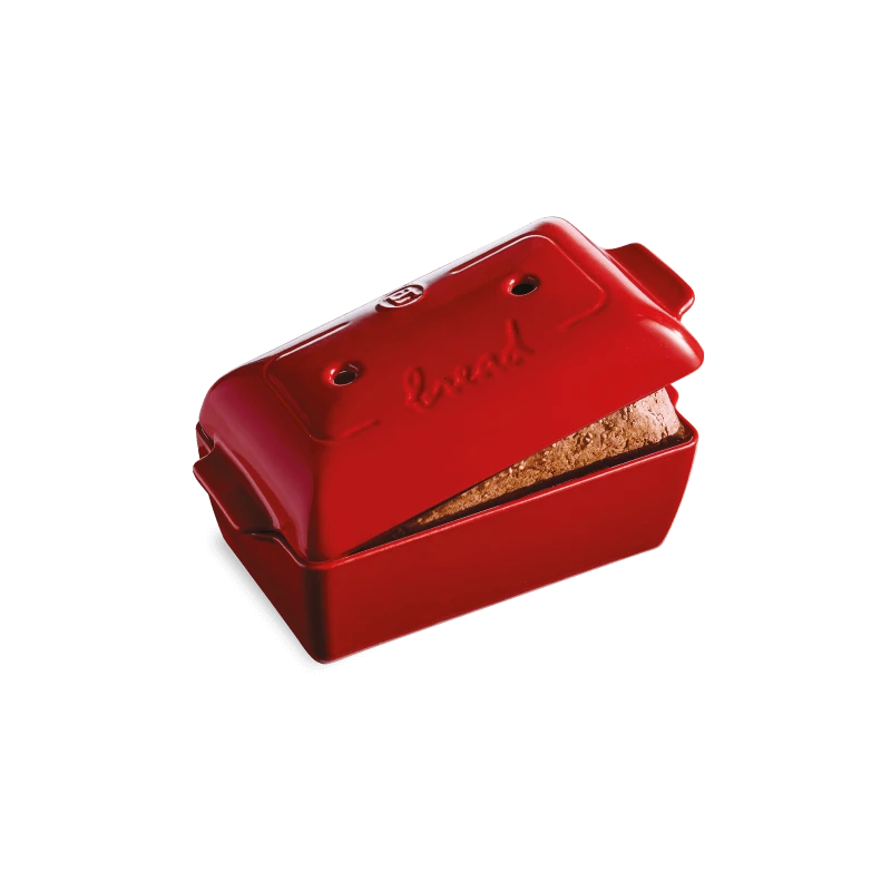 Emile Henry Le Moule à Pain Broodbakpan 22 X 13 X 7 Cm Aardewerk Rood 1 Emile Henry Le Moule à Pain Broodbakpan 22 X 13 X 7 Cm Aardewerk Rood