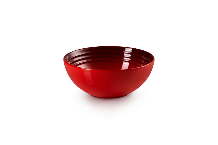 Le Creuset Serviesset Aardewerk Kersrood 12-delig 4 Le Creuset Serviesset Aardewerk Kersrood 12-delig - Afbeelding 4