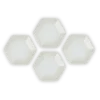 Le Creuset Hexagon Serveerschaaltje 9,5 Cm Aardewerk Meringue 4 Stuks