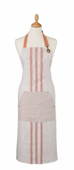 Ulster Weavers Linen 1880 Stripe Schort Coral