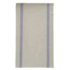 Charvet LUSTRUCRU Theedoek 75 X 45 Cm Linnen Beige/blauw Geblokt
