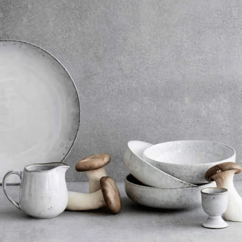 Broste Copenhagen Nordic Sand Schaal ø 22,5 X 4,5 Cm Aardewerk Wit 2 Broste Copenhagen Nordic Sand Schaal ø 22,5 X 4,5 Cm Aardewerk Wit - Afbeelding 2