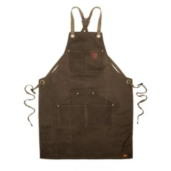 Alaskan Maker N°515 Schort Katoen Olijfgroen