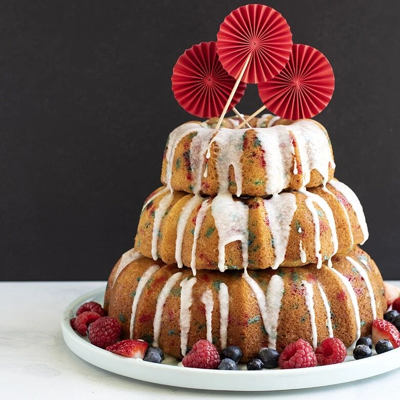 Nordic Ware Tiered Bundt Set Aluminium 3-delig 4 Nordic Ware Tiered Bundt Set Aluminium 3-delig - Afbeelding 4