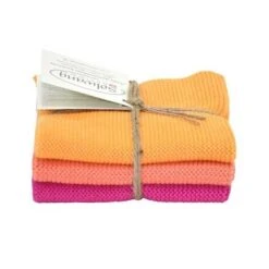 Solwang Design Vaatdoekjes 25 X 25 Cm Katoen Happy Colors 3 Stuks