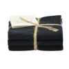 Solwang Design Vaatdoekjes 25 X 25 Cm Katoen Black 3 Stuks