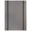 Charvet PIANO Theedoek 75 X 52 Cm Linnen Grijs Met Donkere Streep