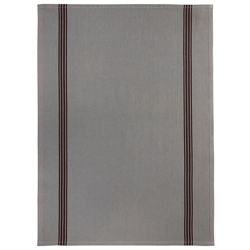 Charvet PIANO Theedoek 75 X 52 Cm Linnen Grijs Met Donkere Streep 1 Charvet PIANO Theedoek 75 X 52 Cm Linnen Grijs Met Donkere Streep