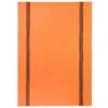 Charvet PIANO Theedoek 75 X 52 Cm Linnen Oranje Met Donkere Streep