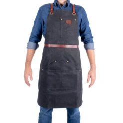 Alaskan Maker N°281 Schort 85 X 68,5 Cm Katoen Leer Black