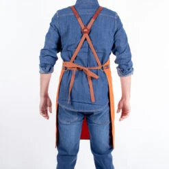 Alaskan Maker N°281 Schort 85 X 68,5 Cm Katoen Leer Orange -Home Keuken Winkel tablier n281 2 1