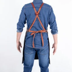 Alaskan Maker N°281 Schort 85 X 68,5 Cm Katoen Leer Black -Home Keuken Winkel tablier n281 4 1