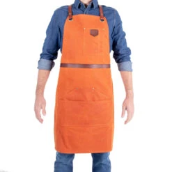 Alaskan Maker N°281 Schort 85 X 68,5 Cm Katoen Leer Orange