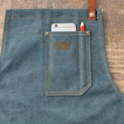 Alaskan Maker N°325 Schort Met Nek- En Middelband Katoen Denim Fonce -Home Keuken Winkel tablier vintage 325 15