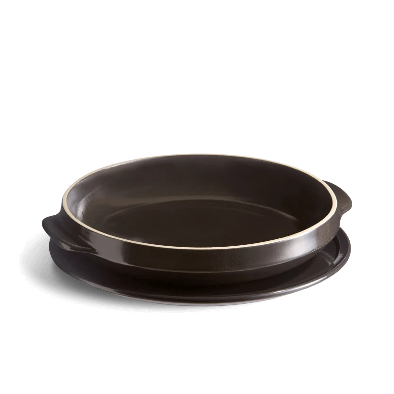 Emile Henry Tarte Tartin Set ø 28 Cm Keramiek Fusain 1 Emile Henry Tarte Tartin Set ø 28 Cm Keramiek Fusain